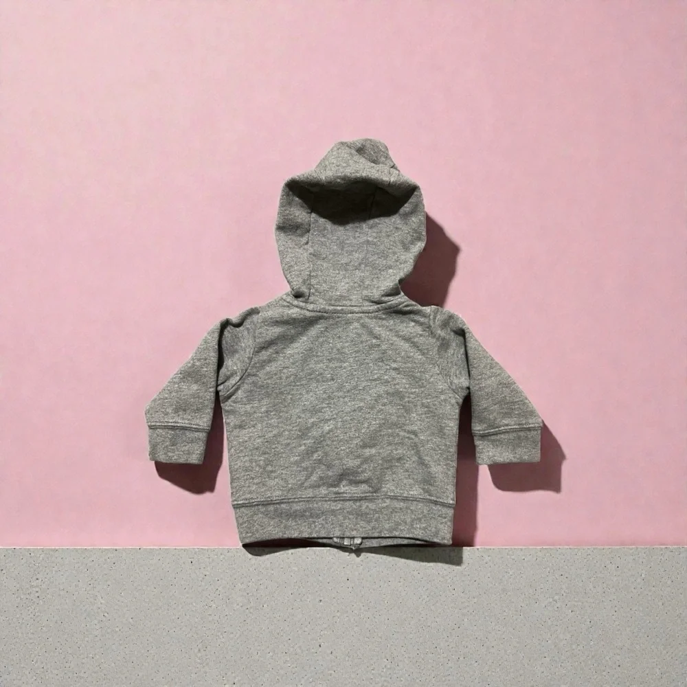 Carter's Gray Hoodie with Floral Heart